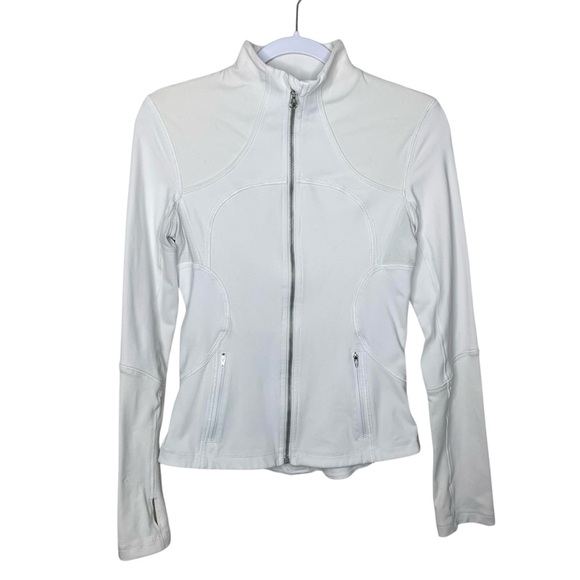 lululemon Forme Jacket Full Zip Dune White Sz 6 - Picture 8 of 16